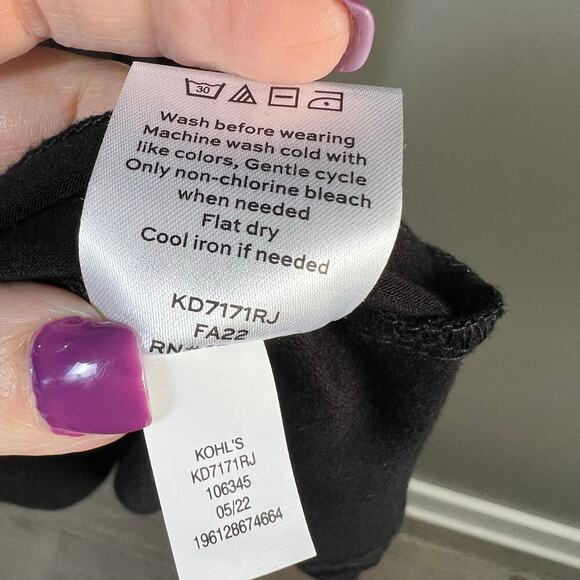 Draper James Tie-Front Fit & Flare Black Dress Size Large - Picture 6 of 10